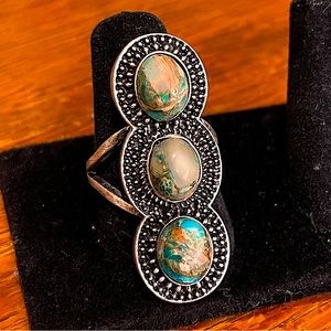 Faux turquoise ring | size 8
